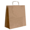 Sac en papier 450x160x480 mm | Poignée torsadée | Kraft ou Blanc