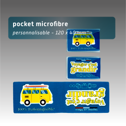 Pocket microfibre personnalisable