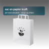 Sac en papier kraft moyen 25x11x32 cm – Anses plates