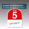 Panneau borne kilométrique personnalisé