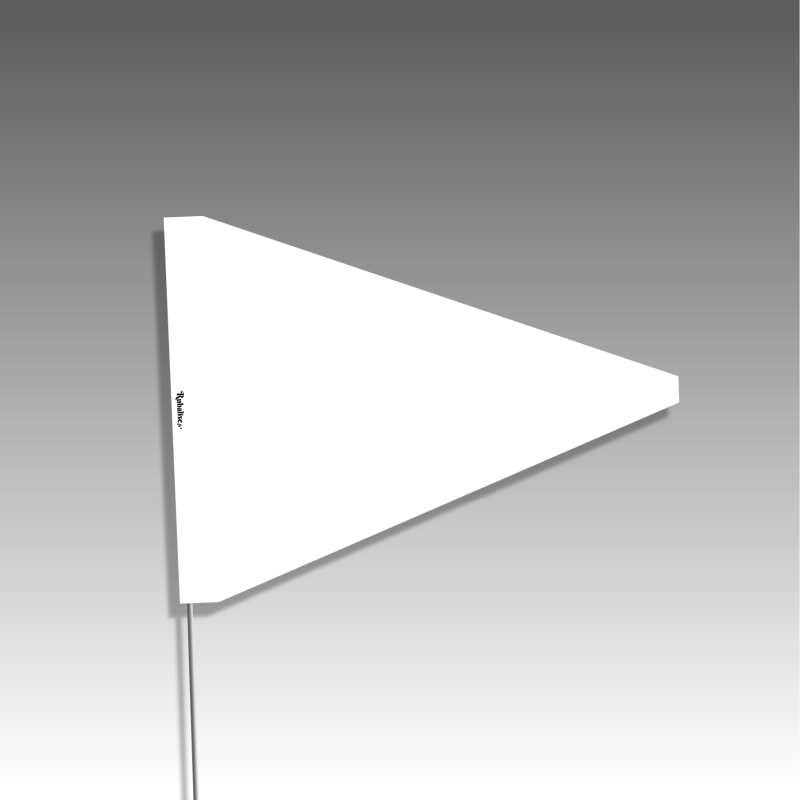 Piquets drapeaux triangulaires - sans pastilles de nuit