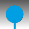Lot de 50 piquets jalons plastique 75 cm | Balisage