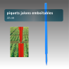 Piquets jalon emboitable 33cm - lot de 300 - 3 couleurs
