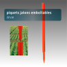 Piquet  jalon emboitable 33cm - lot 500 - 3 couleurs