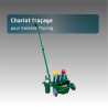 Chariot traçage de lignes avec porte aérosols