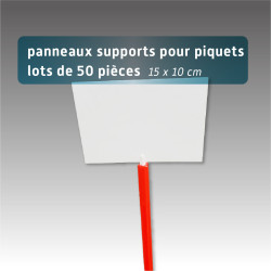 Panneaux support pour piquet emboîtable - lot 50