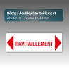 Flèche aquilux double "Ravitaillement" - 20 x 60 cm - épaisseur 3,5 mm