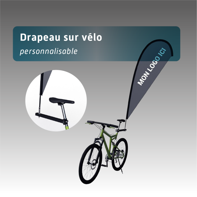 Drapeau sur vélo