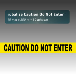 Rubalise plastique "Caution do not enter"