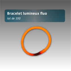 Bracelets lumineux fluo 6 coloris – Lot de 100 pour soirées et événements