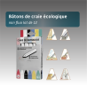 Lot de 12 Bâtons de Craie Écologique Non Fluo Biodégradable Temporaire