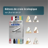Lot de 12 Bâtons de Craie Écologique Non Fluo Biodégradable Temporaire
