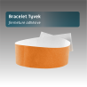 Bracelet Tyvex fermeture adhésive - 11 couleurs disponibles - personnalisable