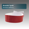 Bracelet Tyvex fermeture adhésive - 11 couleurs disponibles - personnalisable