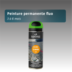 Bombe de Marquage Permanente Fluo 500 ml - 3 à 6 Mois - 7 Coloris