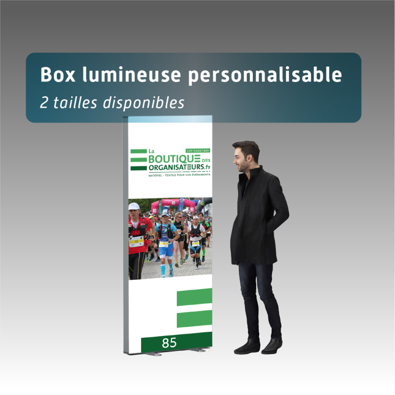 Box lumineuse - personnalisable - 2 tailles disponibles