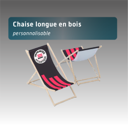 Chaise longue en bois - personnalisable