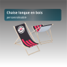 Chaise longue en bois - personnalisable