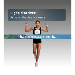 Banderole de ligne d'arrivée - personnalisée sur mesure