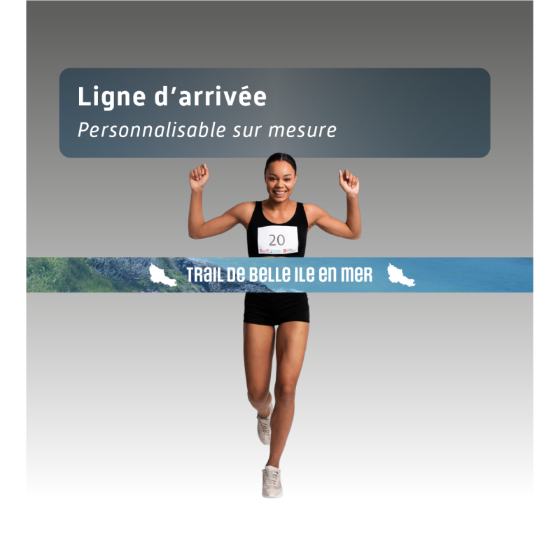 Banderole de ligne d'arrivée - personnalisée sur mesure
