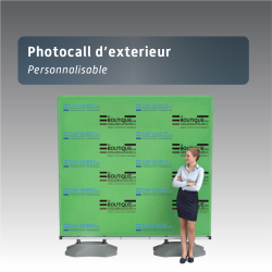 Photocall d'extérieur personnalisable