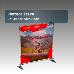 Photocall Revo personnalisé Mur publicitaire