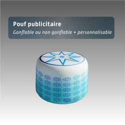 Pouf publicitaire - personnalisable