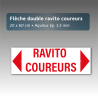 Flèche aquilux double "Ravito coureurs" 20*60cm