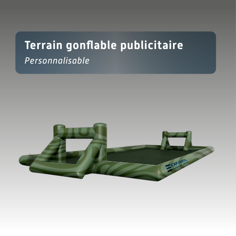 Terrain gonflable publicitaire -  Arène sportive événementielle personnalisable