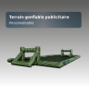 Terrain gonflable publicitaire -  Arène sportive événementielle personnalisable