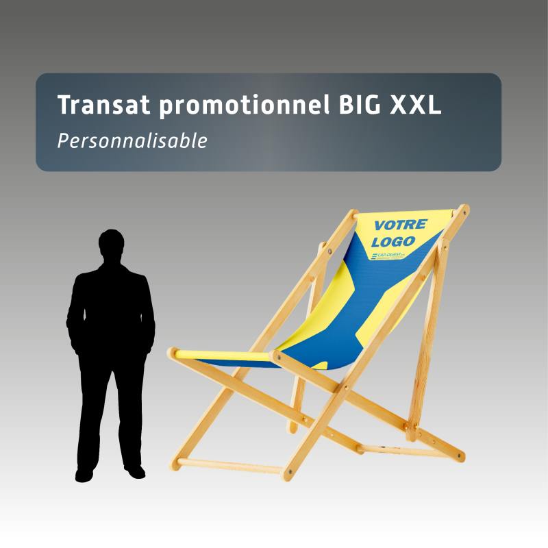 Transat promotionnel BIG XXL - Fauteuil géant personnalisable