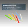 Bâton lumineux fluo 24cm - 2 coloris - lot de 25