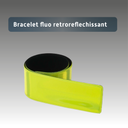 Bracelet fluo retroreflechissant