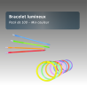 Bracelet lumineux - pack de 100 - Mix couleur