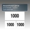 Dossard format spécial personnalisable, noir,blanc - Tyvek indéchirable