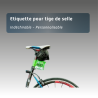 Etiquette pour tige de selle indéchirable