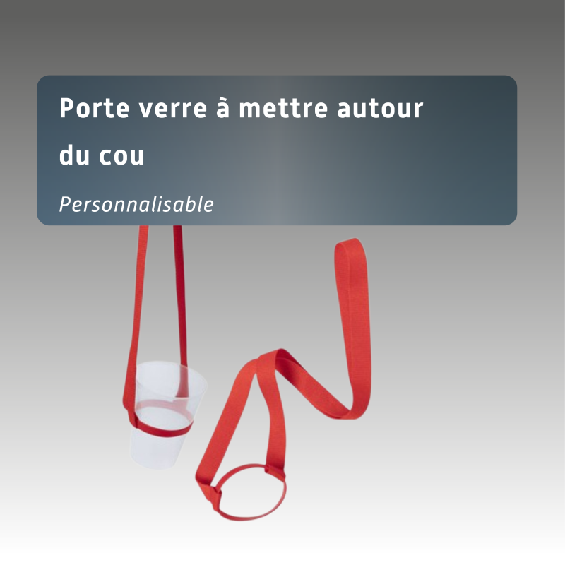 Porte verre à mettre autour du cou