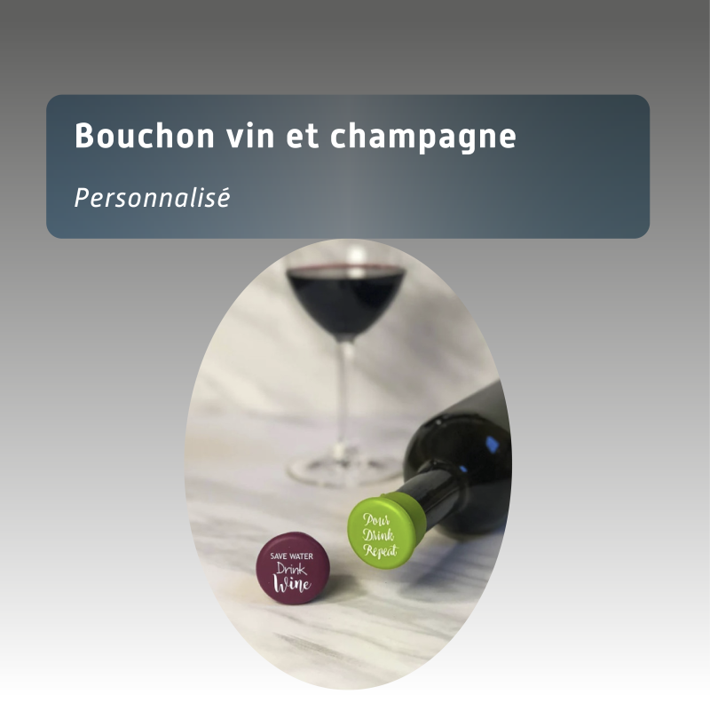 Bouchon vin personnalisé
