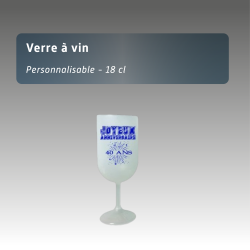 Verre à vin personnalisable 18 cl