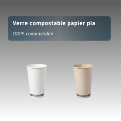 Verre compostable papier pla