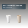 Verre compostable papier pla