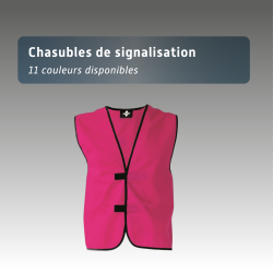 Chasuble de signalisation. Disponible en 11 couleurs.
