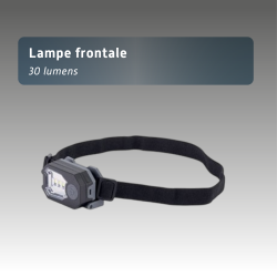 Lampe frontale 3 led Fronter noire
