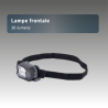 Lampe frontale 3 led Fronter noire