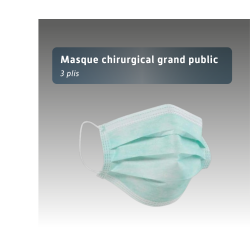 Masque Chirurgical Grand Public - 3 plis