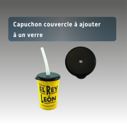 Capuchon couvercle à ajouter à un verre