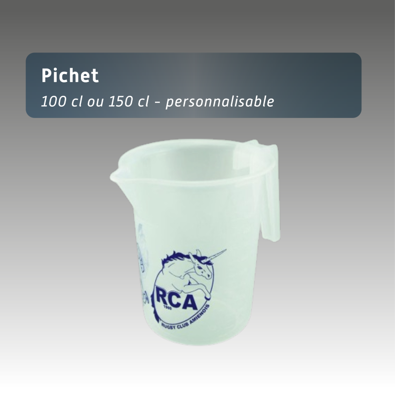 Pichet 100 cl personnalisable 100 cl ou 150 cl