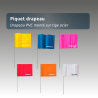 Lot de 100 piquets drapeaux 75cm - 6 coloris