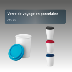 Verre de voyage en porcelaine