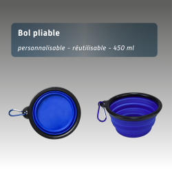 Bol pliable personnalisable, réutilisable 450ml
